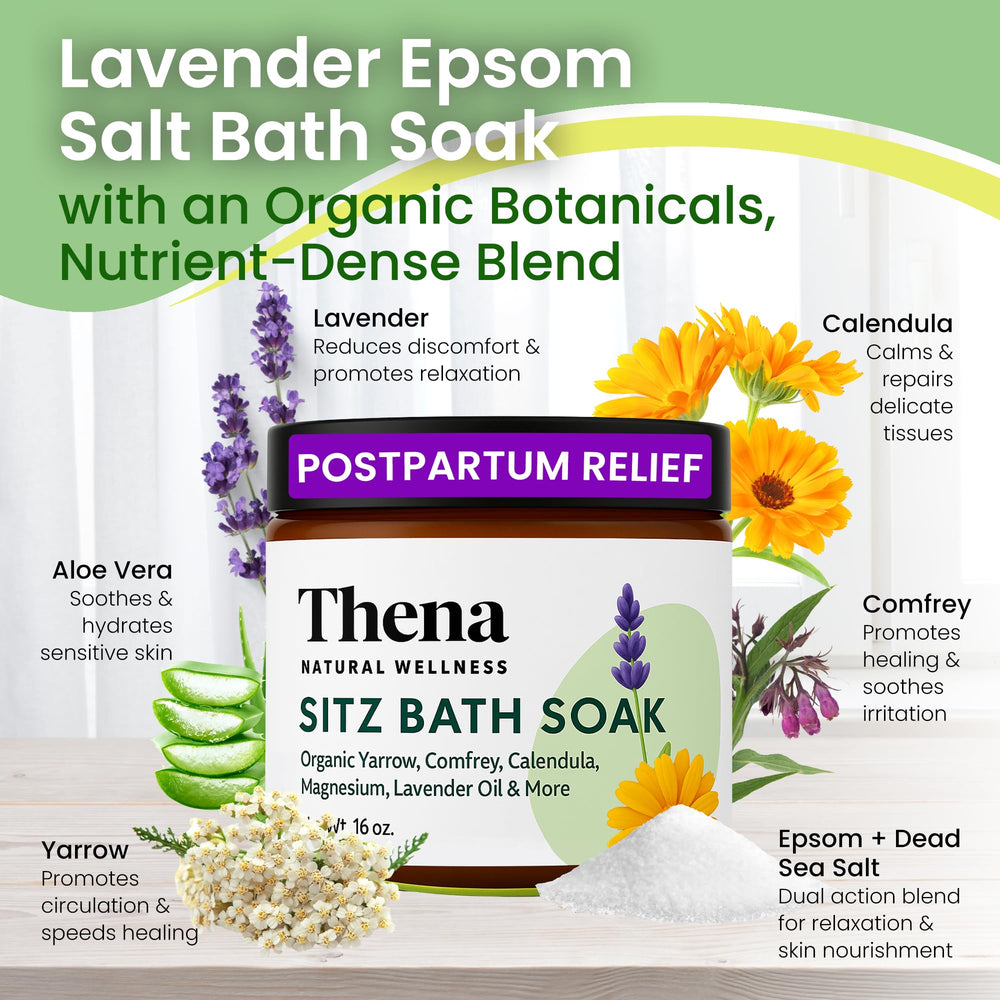 Easy dissolve epsom salts for quick, hassle-free postpartum soak