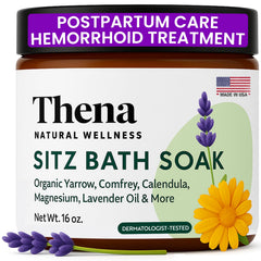 THENA Sitz Bath Soak with lavender epsom salts for soothing postpartum comfort