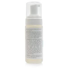 Thera foaming cleanser foam on hand showing soft cleansing foam