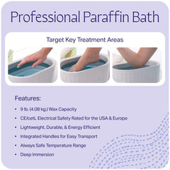 Therabath TB6 hands soaking to soothe joints with gentle heat.