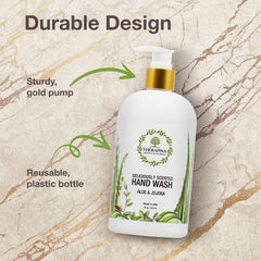 THERAPINA hand soap ingredients close-up suggests vegan, cruelty-free formulation