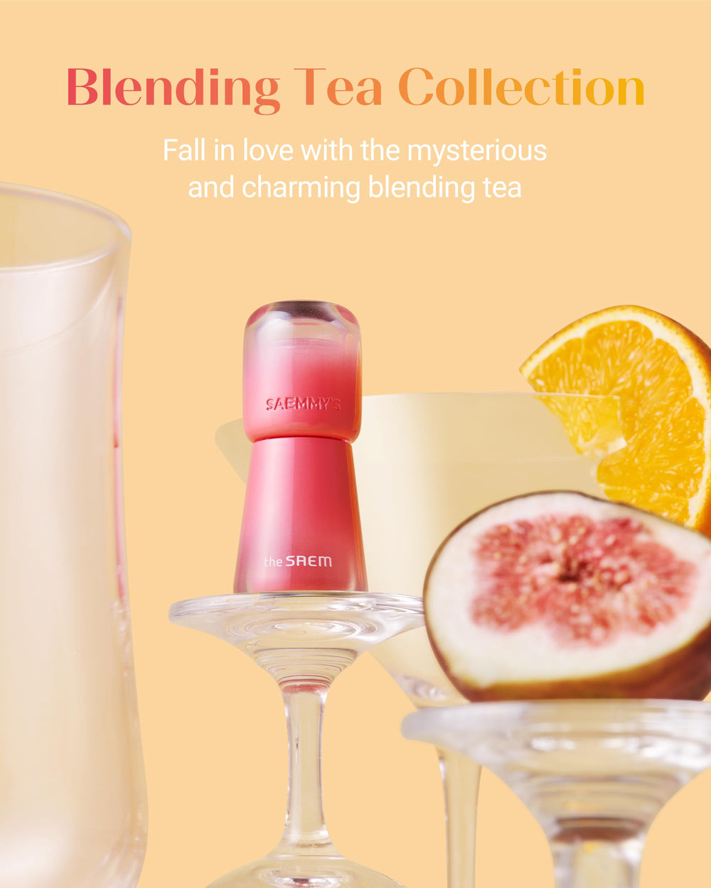 Ade Shot Tint glossy wet-look swatch emphasizing plump, radiant lips.