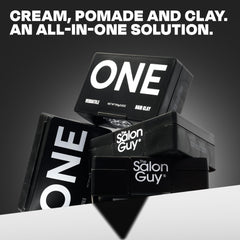 THESALONGUY ONE Hair Clay travel packaging enables convenient touch-ups.