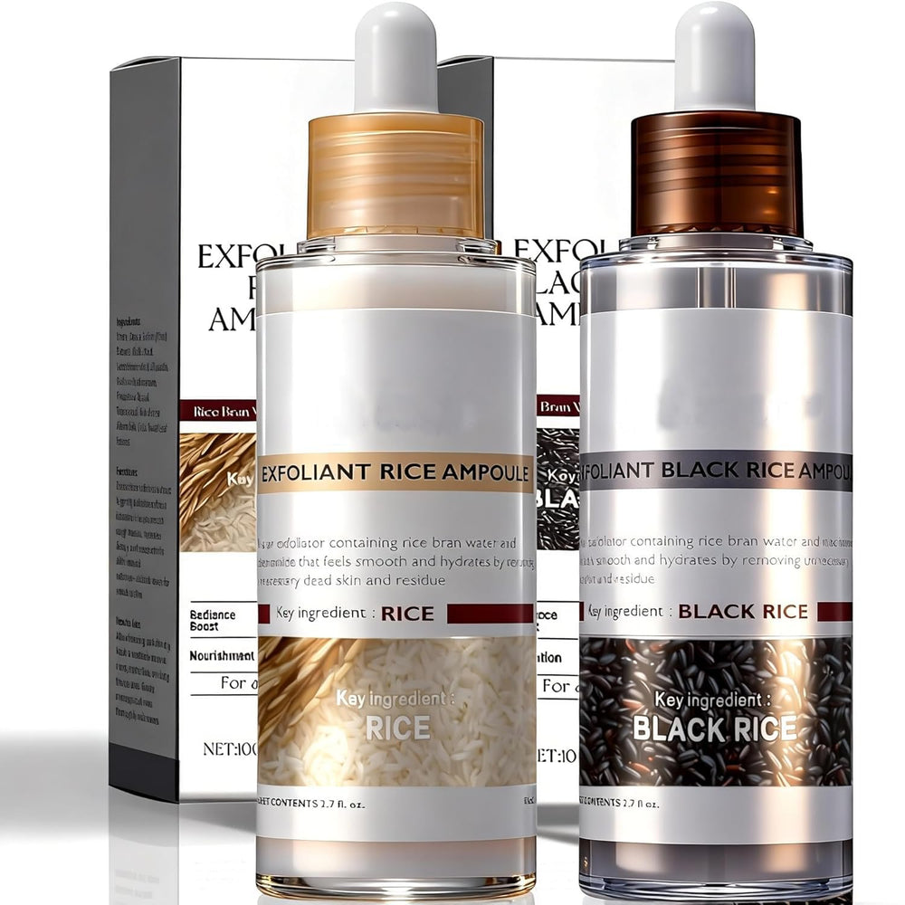 THESHYING Rice Peel Shot Glow bottle front showing pore-minimizing hydration in a sleek package.