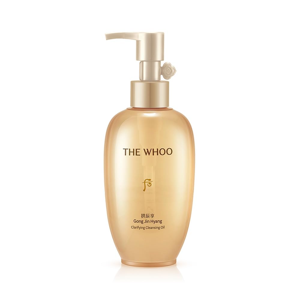 The Whoo Gong Jin Hyang cleansing oil bottle emphasizes deep cleansing and hydration.