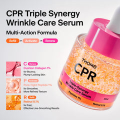 THOME CPR Serum droplet detail showing targeted application and potency