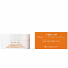Three Ships Brighter Days eye mask unfolded showing hydrogel layers for hydration