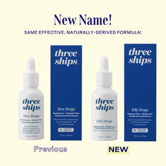 Three Ships Jelly Drops makeup primer usage idea for natural-looking base and dewy finish.