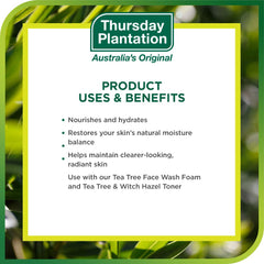 Thursday Plantation Tea Tree Face Cream with macadamia oil for soft, comfortable skin