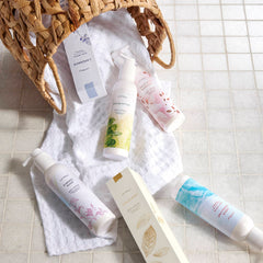 Thymes Aqua Coralline fragrance note close up for refreshing self care.