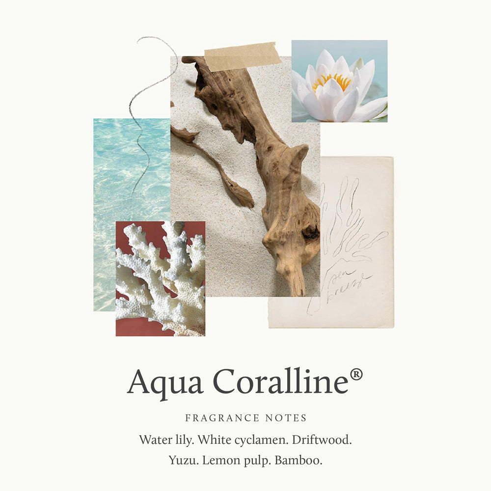 Thymes Aqua Coralline packaging highlighting premium design and gifting appeal.