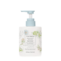 Thymes Bergamot Nectar body lotion bottle with pump for easy daily moisturization