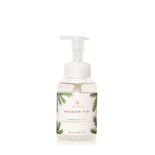 Thymes Foaming Hand Wash with Aloe in a pump bottle ready for daily hydration.
