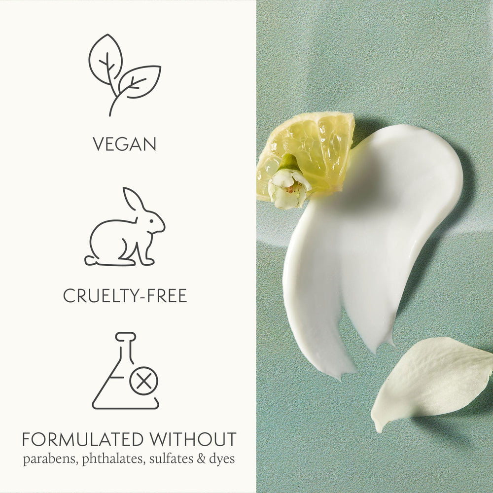 Fragrance notes of bergamot, orange flower, and lemon in Thymes lotion