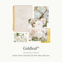 Goldleaf liquid texture hints at rich hydration for clean, refreshed hands.
