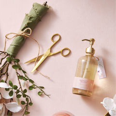 Thymes Magnolia Willow fragrance closeup highlights floral notes.
