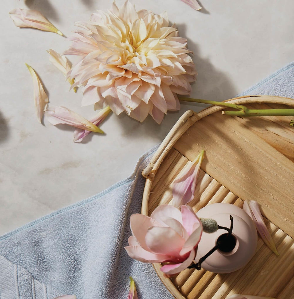 Thymes Kimono Rose product line supports daily body care routine.