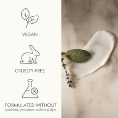 Thymes Restorative Hand Cream packaging closeup highlights eco-friendly design