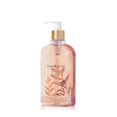 Thymes Sienna Sage body wash pump bottle enables easy, mess-free cleansing.