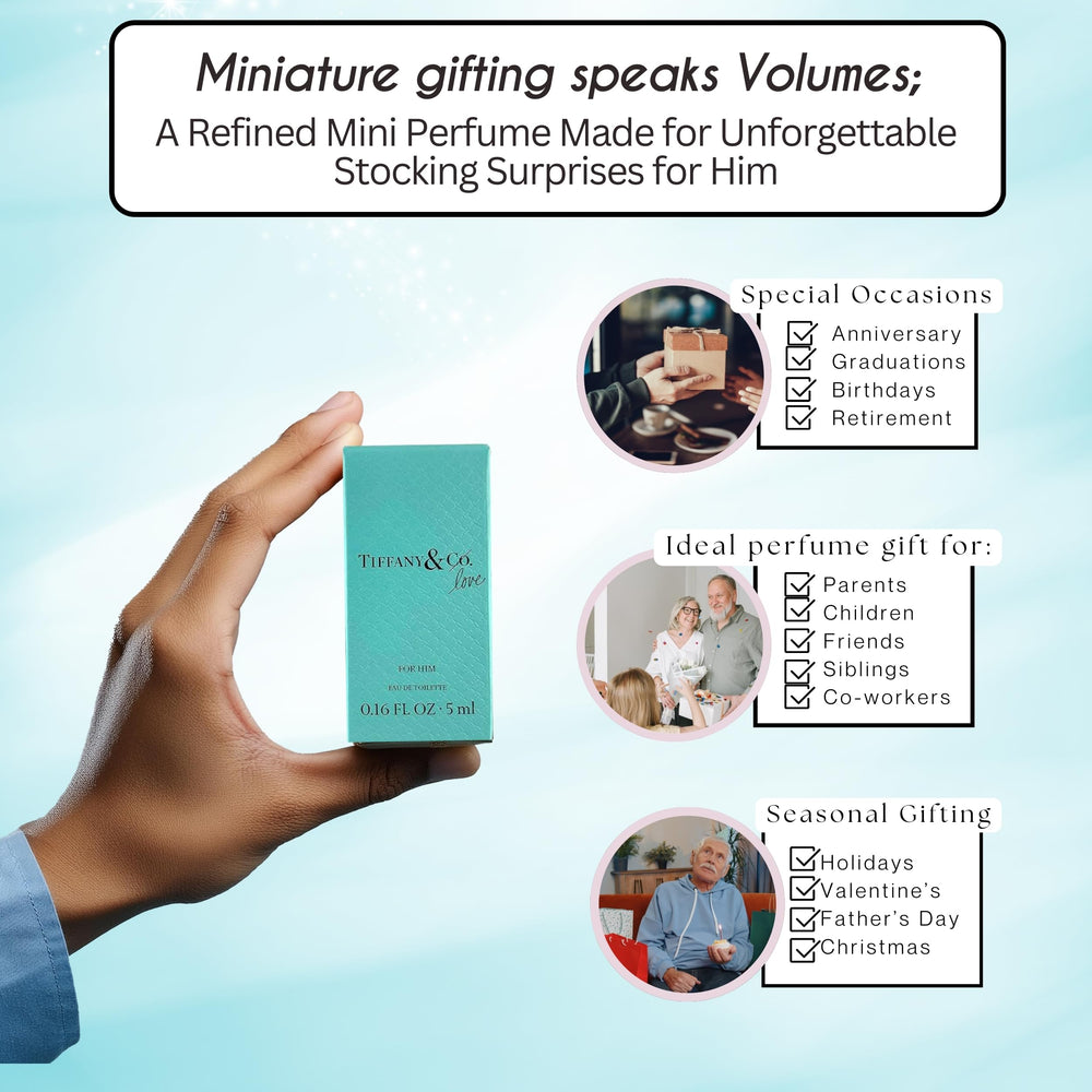 Tiffany & Co. Love for Him scent swatches, handy preview before purchase.