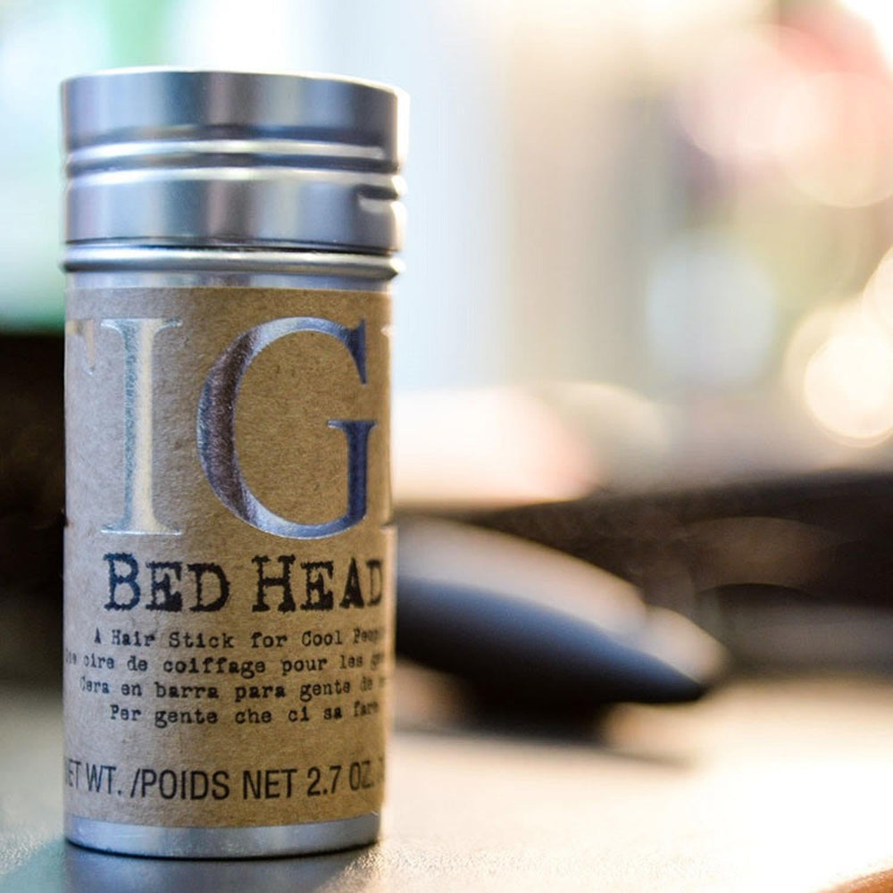 TIGI Bed Head Hair Stick applied to dry hair for instant texture and control