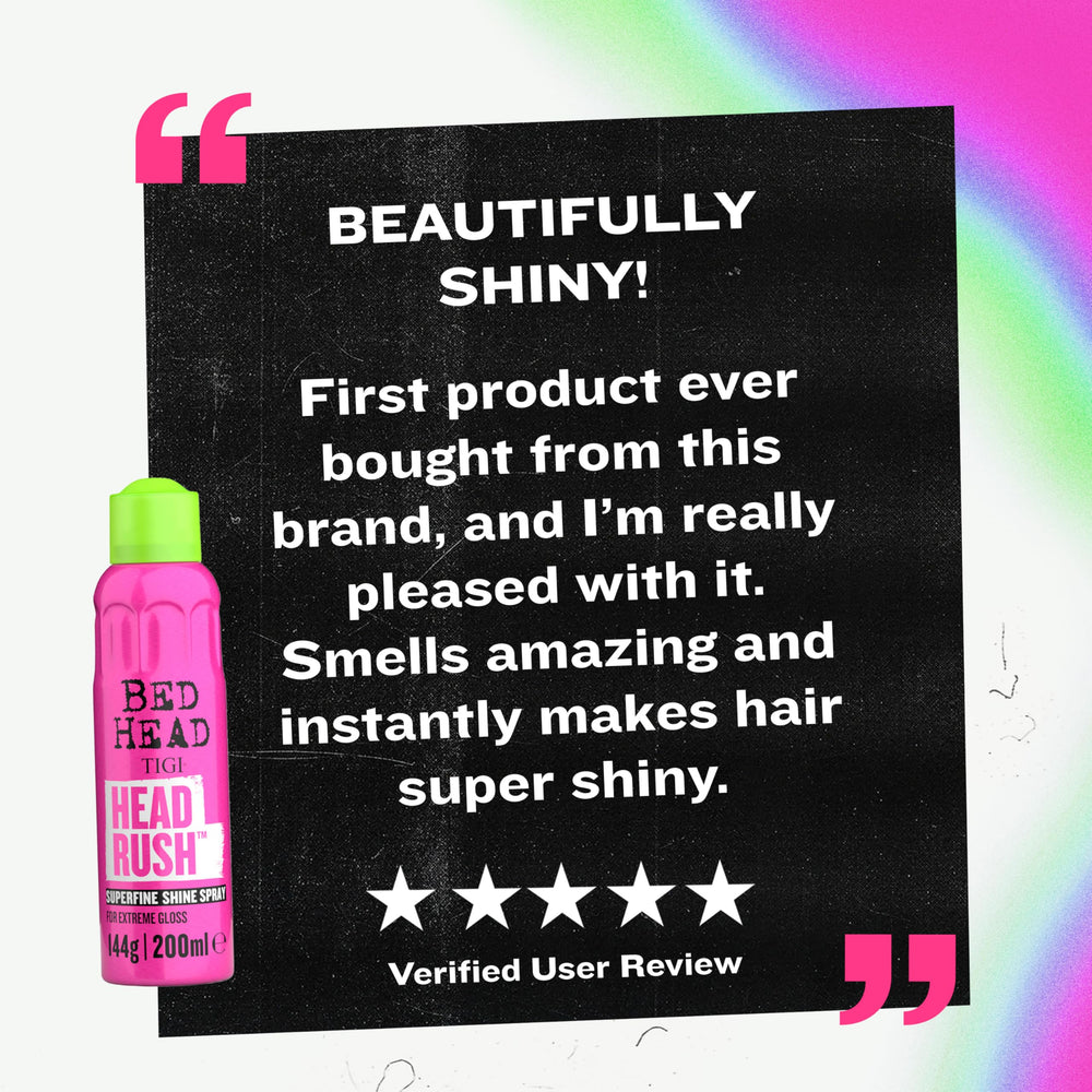 TIGI Bed Head Headrush used in finishing routine