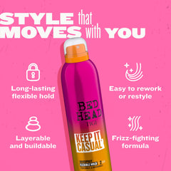 TIGI Bed Head Keep It Casual frizz-control action on flyaways