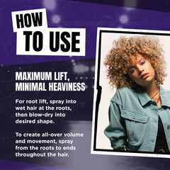Ideal for daily styling to maintain root lift and hold.