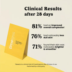 Timeless Skin Care Vitamin C Serum Ferulic Acid close-up highlights active blend.