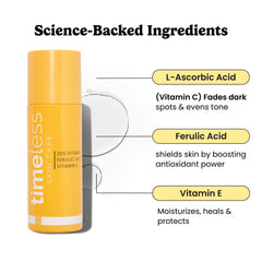 Timeless Skin Care Vitamin C Serum pump close up for easy daily use