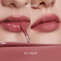 TIMEPHORIA Altera wand application shot showing precise glossy-to-matte transformation