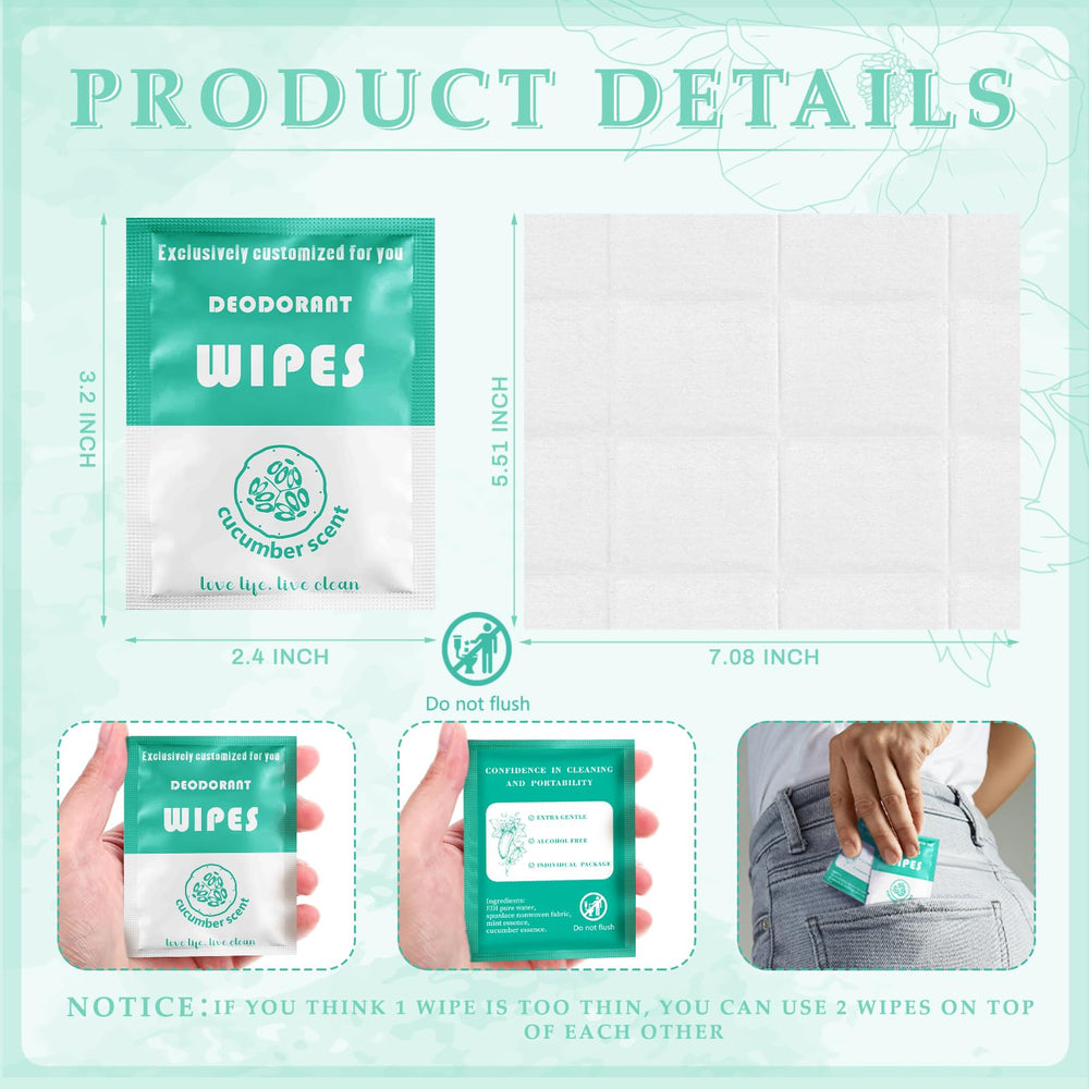 Timgle deodorant wipes individually wrapped for on-the-go freshness