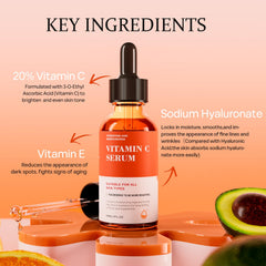 Tinclen Vitamin C Serum being applied to cheek for hydration