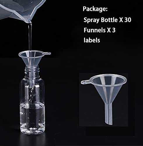 TINFO mini spray bottle with cap and secure seal for travel.