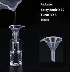 TINFO mini spray bottle with cap and secure seal for travel.