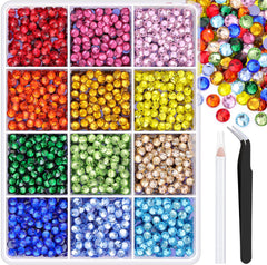 TINKRSTUFF 4000pcs SS16 hotfix rhinestones box sparkles for craft projects.