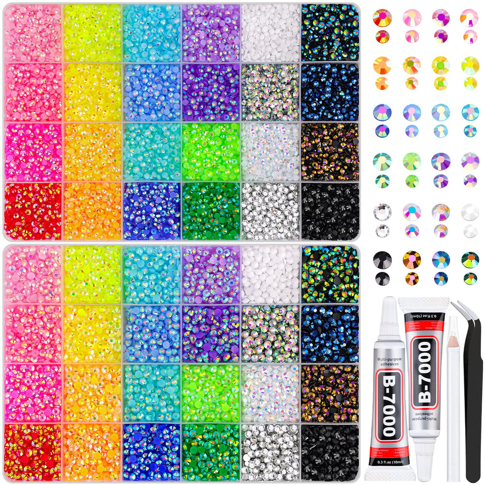TINKRSTUFF rhinestones in mixed colors with AB coating sparkle beautifully for crafts.