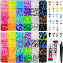TINKRSTUFF rhinestones in mixed colors with AB coating sparkle beautifully for crafts.