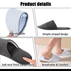 TINSKY multiuse hotel and spa slippers suitable for weddings and guest rooms.