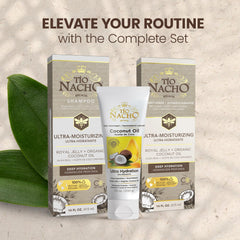 Gentle cleansing suitable for dry or damaged hair with Tio Nacho shampoo