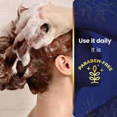 Tio Nacho shampoo lather shown during wash for gentle cleansing