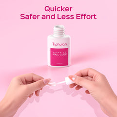 TIPHULAN fast-drying nail glue seals tips quickly and reliably.