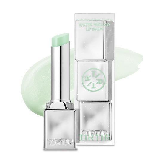 TIRTIR Water Mellow Lip Balm jar closeup shows deep hydration and subtle shine.
