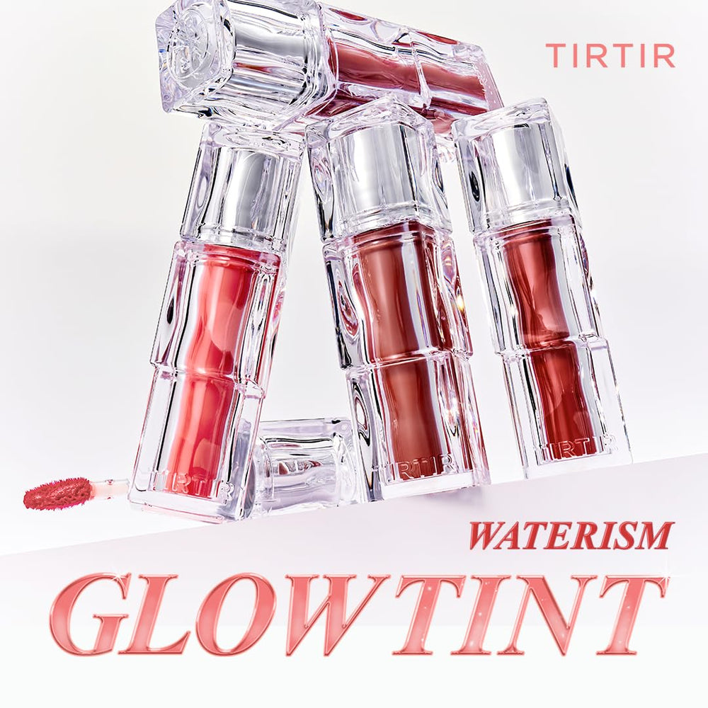 TIRTIR Waterism Glow Tint Heartberry wand demonstrates precise color application for daily glow.
