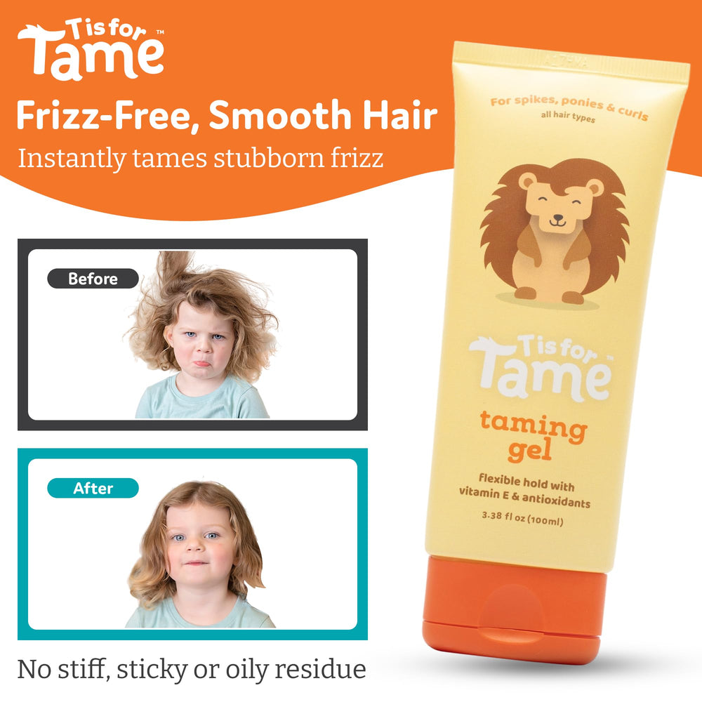 Close-up of T is for Tame gel showing smooth frizz control