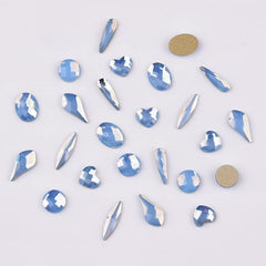 Tisslan blue opal raindrop rhinestones for eye catching nail art