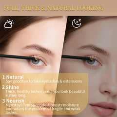Tistees lash serum dries in minutes for a clean morning routine.