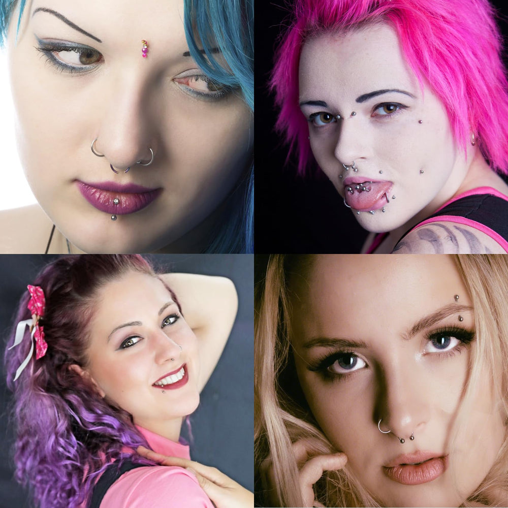 TKKUY kit supports versatile body piercing options across facial and body areas for creative looks