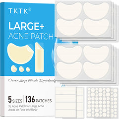TKTK large hydrocolloid chin patches contour the jawline for seamless coverage.