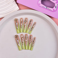 Tmani handmade nail tips include a file for easy home manicures.